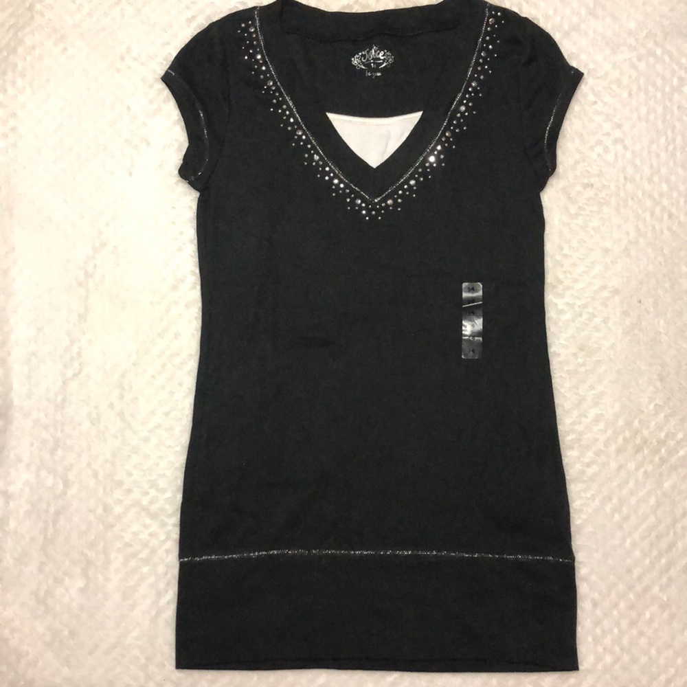 Black layered shirt
